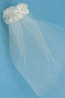 Dollhouse Miniature Bridal Veil